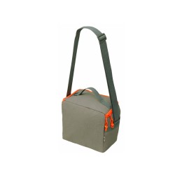 Изотермическая сумка-холодильник "Neo Classic" c контрастной молнией, серый/оранжевый