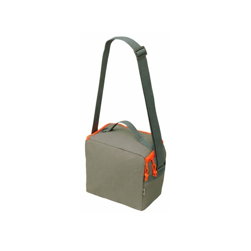 Изотермическая сумка-холодильник "Neo Classic" c контрастной молнией, серый/оранжевый