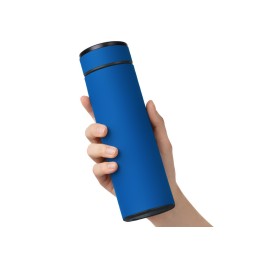 Вакуумный термос "Vacuum Flask C1", soft touch, 420мл, синий