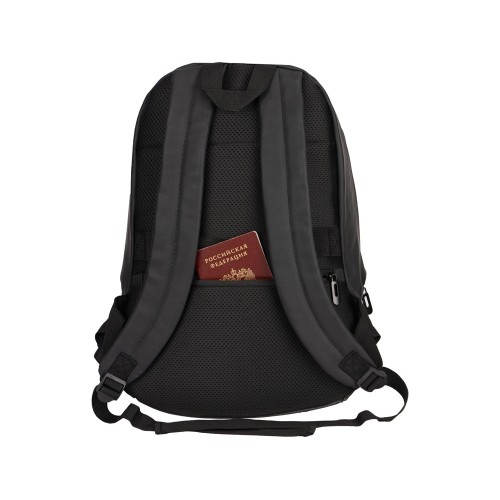 Рюкзак Glam для ноутбука 15'' из мягкой экокожи, черный