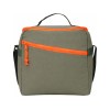 Изотермическая сумка-холодильник "Neo Classic" c контрастной молнией, серый/оранжевый