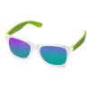 Очки солнцезащитные с зеркальными линзами "Partymaker", лайм