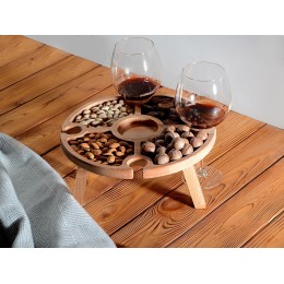 Деревянный столик на складных ножках "Outside party"