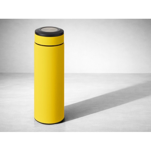 Вакуумный термос "Vacuum Flask C1", soft touch, 420мл, желтый
