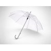 Зонт-трость "Клауд" полуавтоматический 23", прозрачный
