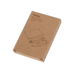 Мультиинструмент с ножом и вилкой "Hungry", черный