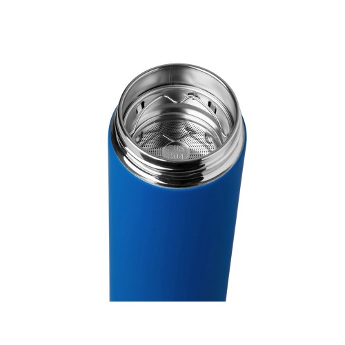 Вакуумный термос "Vacuum Flask C1", soft touch, 420мл, синий