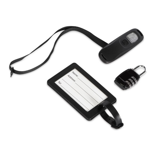 Набор для путешествия: весы, замок, бирка "World"