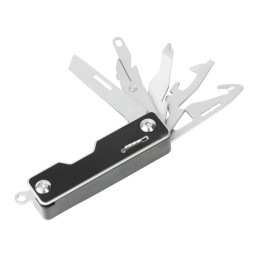 Мультитул-складной Canto 10-в-1 с защитным фиксатором, серебристый/черный