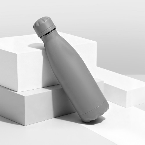 Вакуумная термобутылка "Vacuum bottle C1", soft touch, 500 мл, серый