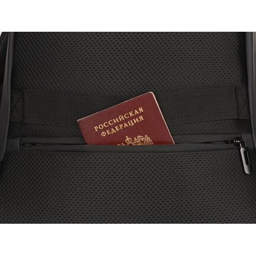 Рюкзак Glam для ноутбука 15'' из мягкой экокожи, черный