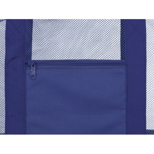 Сумка для шопинга и пляжа «Coolmesh» с изотермическим отделением внизу, синий