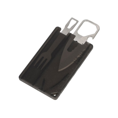 Мультиинструмент с ножом и вилкой "Hungry", черный