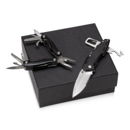 Подарочный набор с мультитулом и ножом «Blacksmith», черный