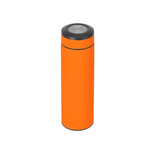 Вакуумный термос "Vacuum Flask C1", soft touch, 420мл, оранжевый