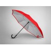 Зонт-трость наоборот Inversa, полуавтомат, красный/серый