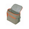 Изотермическая сумка-холодильник "Neo Classic" c контрастной молнией, серый/оранжевый