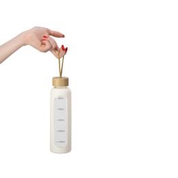 Бутылка из боросиликатного стекла "Hangy", 550 мл, офвайт