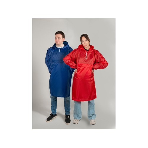 Дождевик - пончо "Galaxy" со светоотражающими элементами, серый