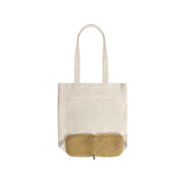 Складная сумка Jute из джута и хлопка, натуральный