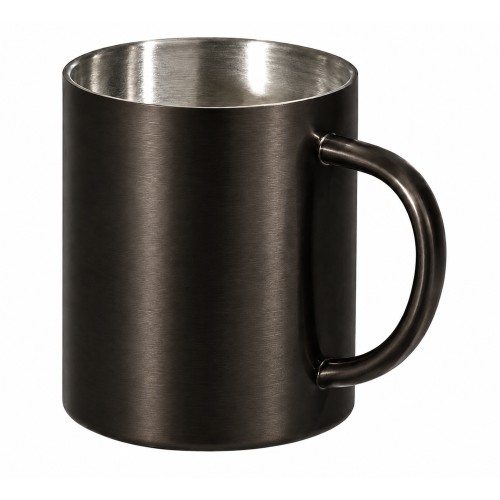 Стальная кружка с двойными стенками "Altai", gun metal