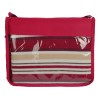 Плед в полоску в сумке Junket, красный
