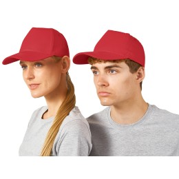 Бейсболка "New York" 5-ти панельная, красный