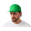 Бейсболка "Poly" 5-ти панельная 120 гр, зеленый