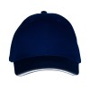 Кепка со светоотражающим кантом, классический синий