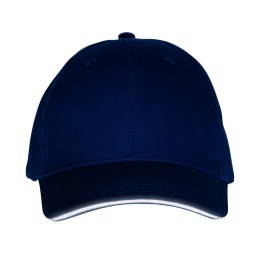 Кепка со светоотражающим кантом, классический синий