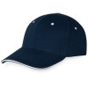 Бейсболка "New Castle" 6-ти панельная, т синий/белый
