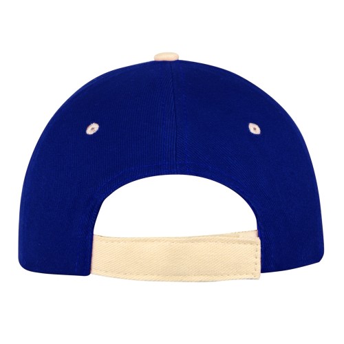 Бейсболка "New Castle" 6-ти панельная, кл синий/натуральный