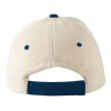 Бейсболка "New Castle" 6-ти панельная, натуральный/синий