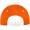 Бейсболка "New Castle" 6-ти панельная, оранжевый/белый