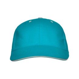 Бейсболка "Panel" унисекс, бирюзовый