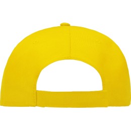 Бейсболка "Poly" 5-ти панельная 120 гр, желтый