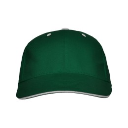 Бейсболка "Panel" унисекс, бутылочный зеленый