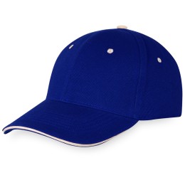 Бейсболка "New Castle" 6-ти панельная, кл синий/натуральный