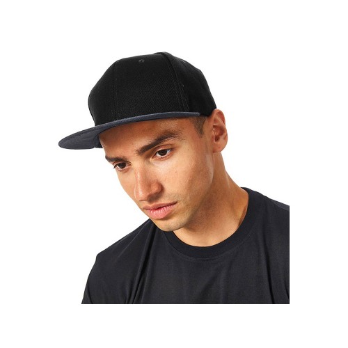 Бейсболка с прямым козырьком «Los Angeles 2.0», черный/серый меланж