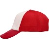 Бейсболка с сеткой Newport, белый/красный