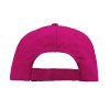 Бейсболка "Poly" 5-ти панельная 120гр, фуксия