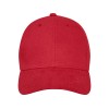 Бейсболка Davis, 6 панелей, красный