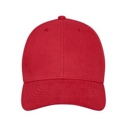 Бейсболка Davis, 6 панелей, красный