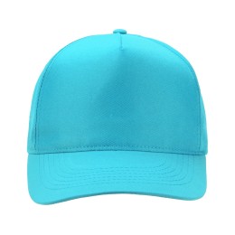 Бейсболка "Poly" 5-ти панельная 120 гр, лазурный