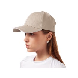 Бейсболка «Cancun», песочный/белый