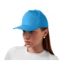 Бейсболка "Poly" 5-ти панельная 120 гр, голубой