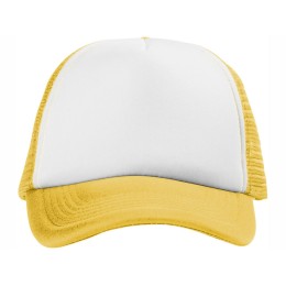 Бейсболка "Trucker", желтый/белый