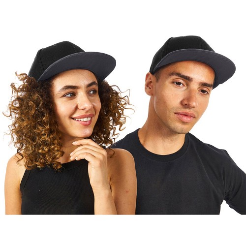 Бейсболка с прямым козырьком «Los Angeles 2.0», черный/серый меланж