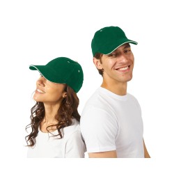 Бейсболка "New Castle" 6-ти панельная, зеленый/натуральный