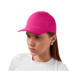 Бейсболка "Poly" 5-ти панельная 120гр, фуксия